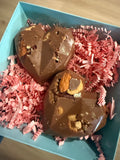 Mixed nut chocolate hearts