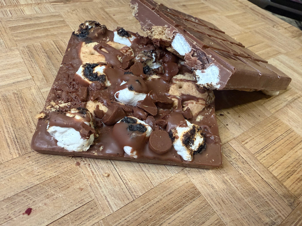 Loaded smores chocolate bars
